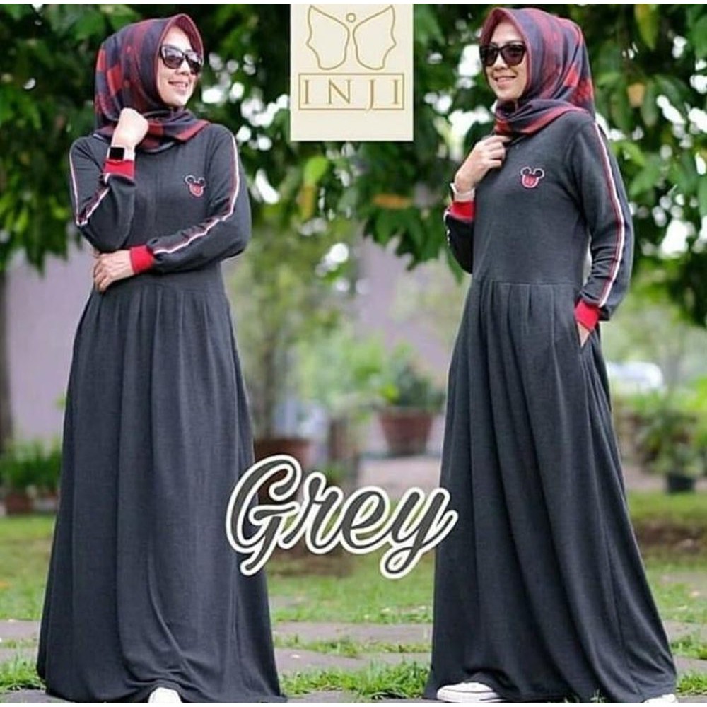limited edition Mini Dress Inji Gamis Hijab Wanita Premium Katun dress kekinian