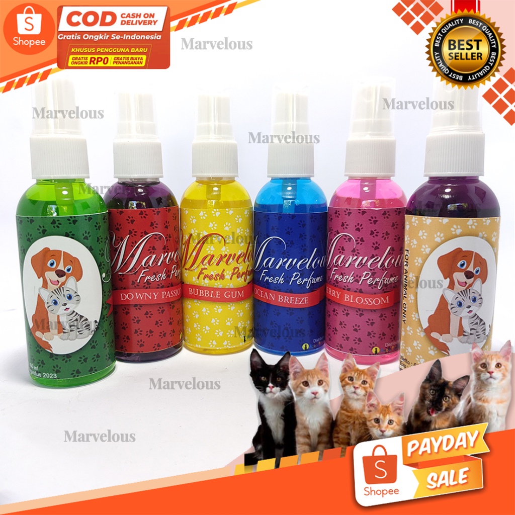 Parfum Kucing Marvelous / Parfum Anjing Marvelous 60 ml