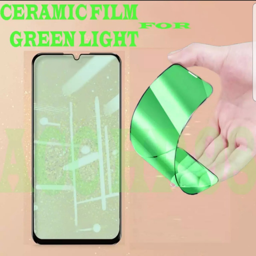 TEMPERED GLASS CERAMIC HIJAU ANTI PECAH FOR REALMI K1/6S/ X2/5/2 Pro/5S/6i/7/2/3/UI PREMIUM QUALITY