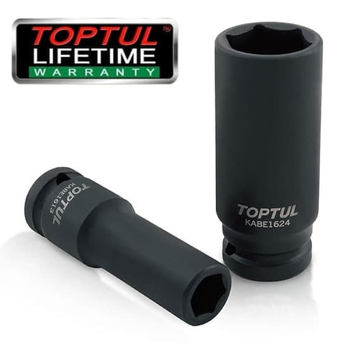 KUNCI SOCK IMPACT HITAM LONG 30 MM 6PT (TOPTUL)
