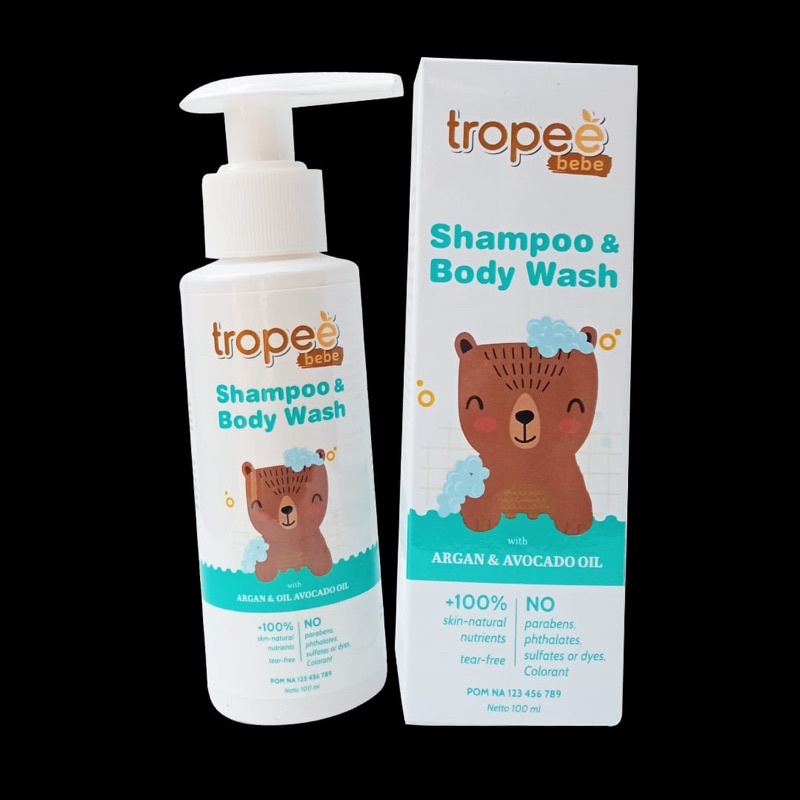 Trope Bebe Shampo &amp; Body Wash 2in1 Hair to Toe // Tropeebebe Shampo Sabun Mandi Bayi Anak Body Wash Kids Almond // Body Wash Chamomile // Shampo &amp; Body Wash