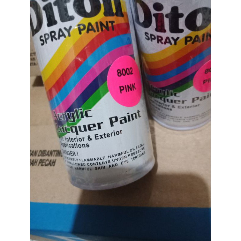 Pilok Pylok Cat Semprot Diton Pink / Stabilo Pink 8002 150cc .