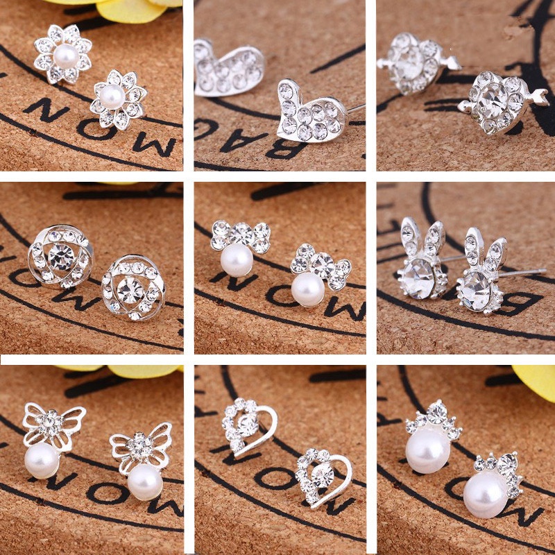 Anting Tusuk Gantung Desain Bintang Hias Mutiaraberlian Gaya Koreasimpletrendy Untuk Wanita