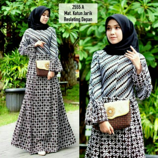 Gamis batik / gamis batik murah/ gamis batik pekalongan solo
