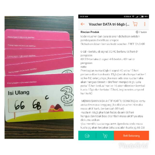 kuota tri 66 gb berlaku 2 bulan