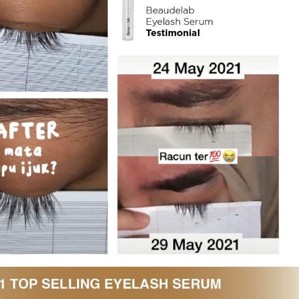 ♨ BEAUDELAB EYELASH & BROW serum bulu mata dan alis melebatkan menumbuhkan beautylab inc ☂