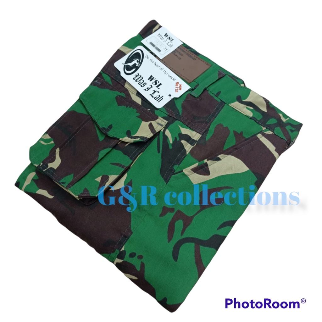 Celana Cargo Panjang Pria Loreng Camo Celana Loreng Panjang Celana Kargo Panjang Motif Camo Outdoor Adventure