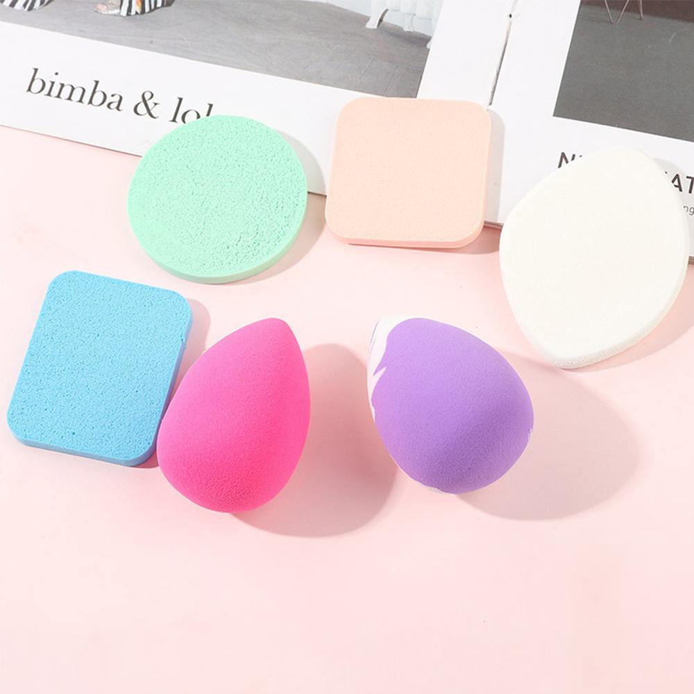 Mxbeauty Set Spons Makeup Wanita Mixed Face Contour Alat Kosmetik Basah Dan Kering Halus Foundation Makeup Sponge