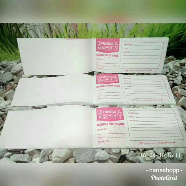 

Label kertas pengiriman olshop online shop