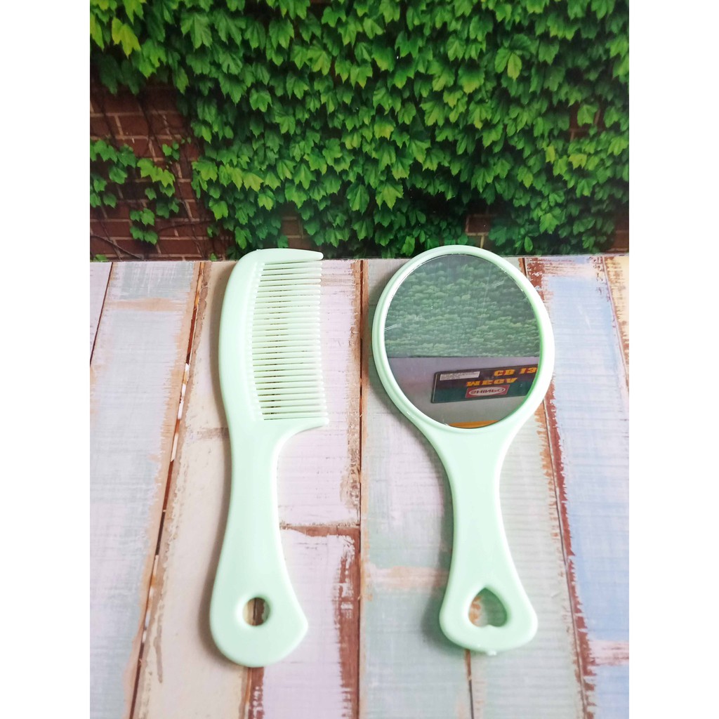 Set Sisir dan Kaca Fancy untuk Anak Merapihkan Rambut Multiwarna