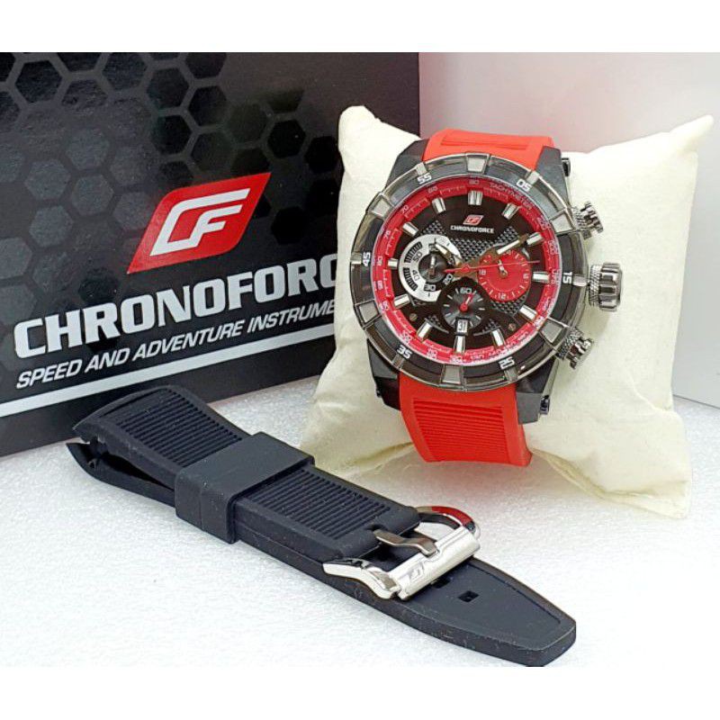 CHRONOFORCE5300 Original - Jam Tangan Pria chronoforce original Garansi Resmi Free tali rubber