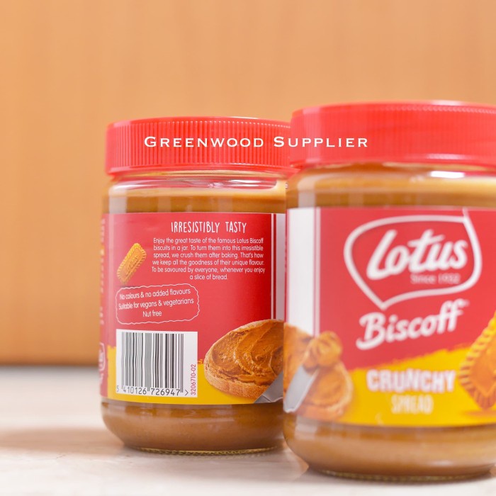 

SELAI- LOTUS BISCOFF - CRUNCHY BISCUIT SPREAD 380G - STD PACKING -SELAI.