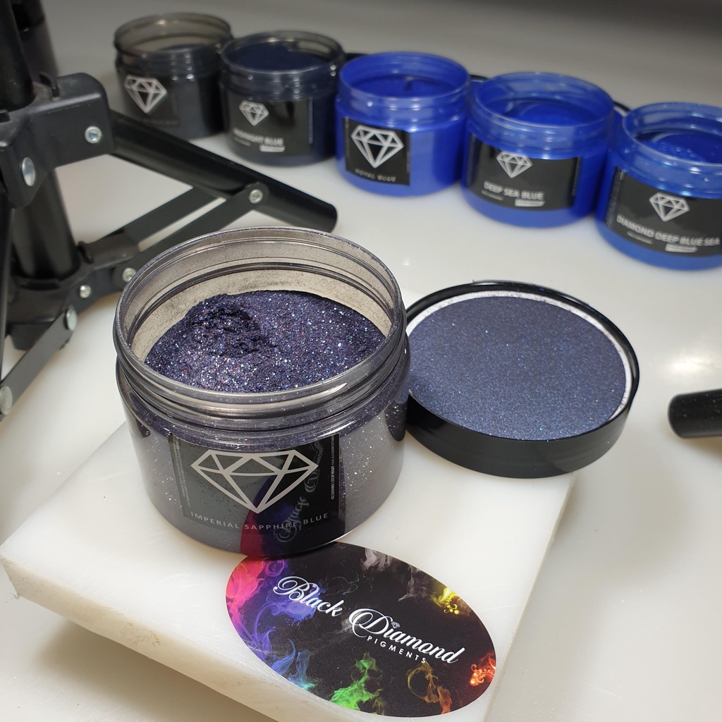 

PIGMENT MICA POWDER 5 GR BLACK DIAMOND IMPERIAL SAPPHIRE BLUE