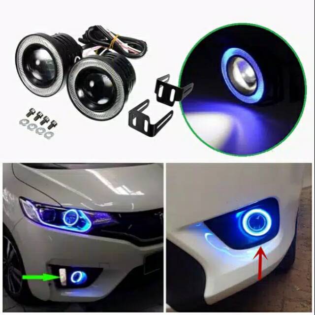 Lampu foglamp angel eyes 89mm universal