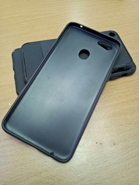 case oppo F5 - Silikon slim carbon