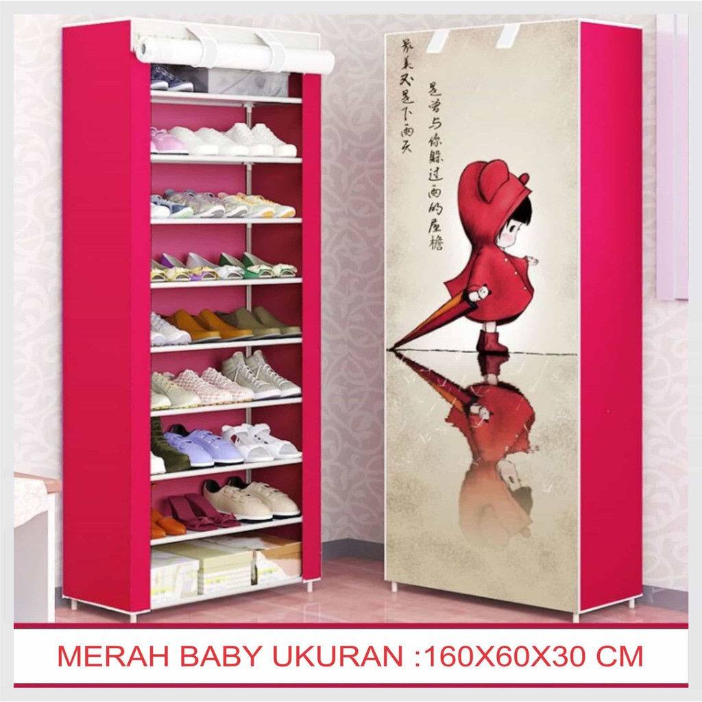 Rak sepatu sandal 9 susun portable import Lemari sepatu Rak sepatu sandal 9 susun portable import Lemari sepatu