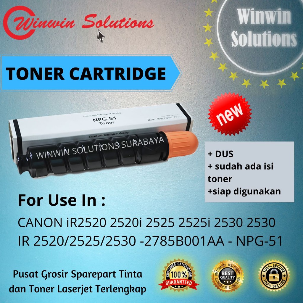 Toner Cartridge PG51 NPG-51 / NPG51 / NPG 51 mesin fotocopy IR2520 IR-2520 IR2525 IR2530 PG51 NPG 51