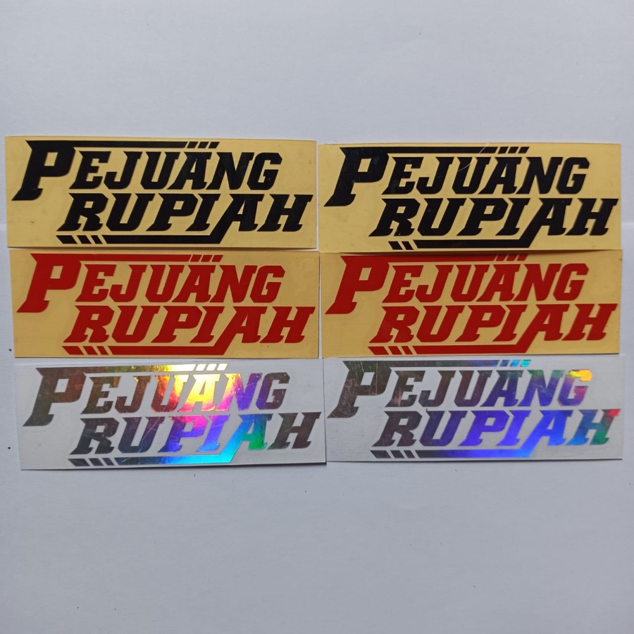 cutting Stiker sticker pejuang rupiah mobil motor dinding wallpaper
