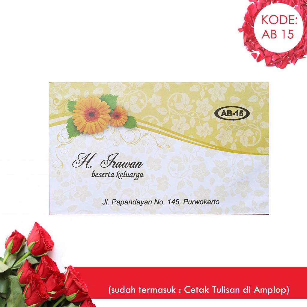 

Amplop Etnik AB 15 isi 50 (Termasuk Cetak Custom Tulisan) Harga Murah