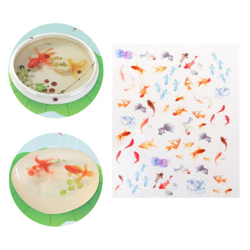 Moonlight&quot; 3D Goldfish Clear Film Resin DIY Fillers Water-Like Painting Jewelry Making Tool