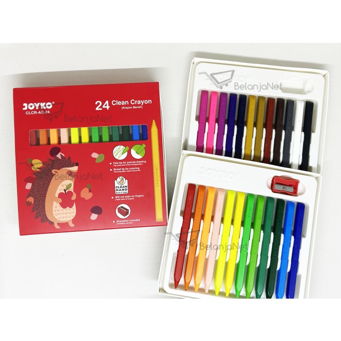 

Produk Unggulan Krayon Bersih Clean Crayon Joyko 24 Warna Clcr-Ac-24 Hot Sale