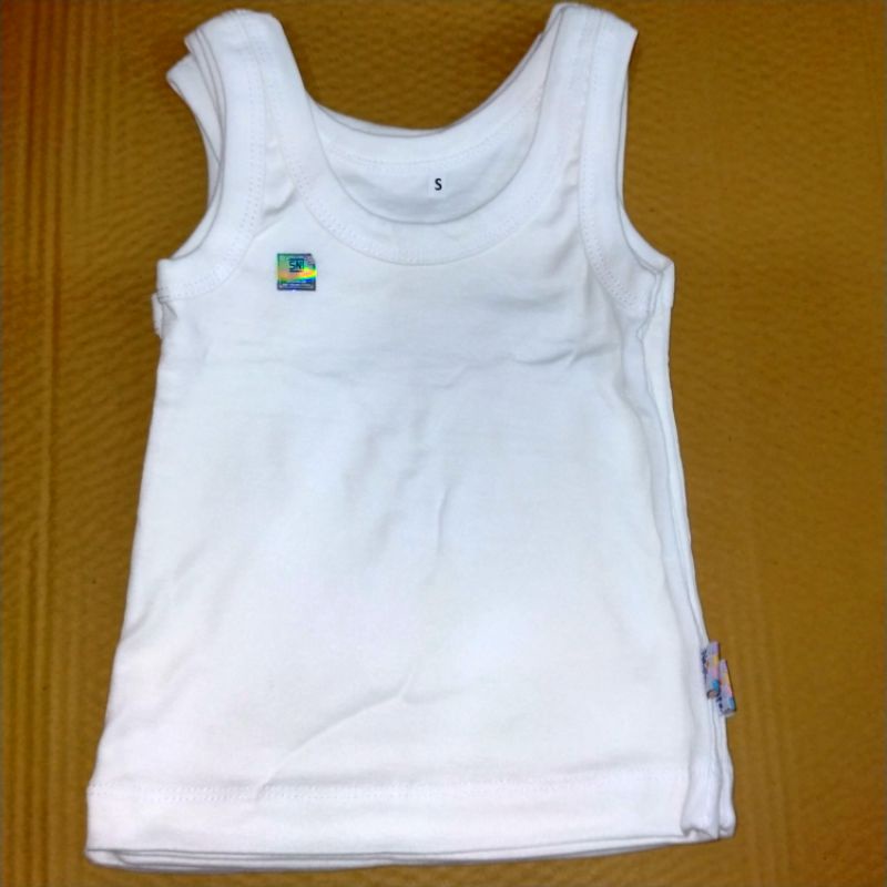 [[ TERLARIS SINGLET BABY SHOP ]] SINGLET BAYI DAN ANAK NASUKA LUSINAN PUTIH || SINGLET BAYI NASUKA S