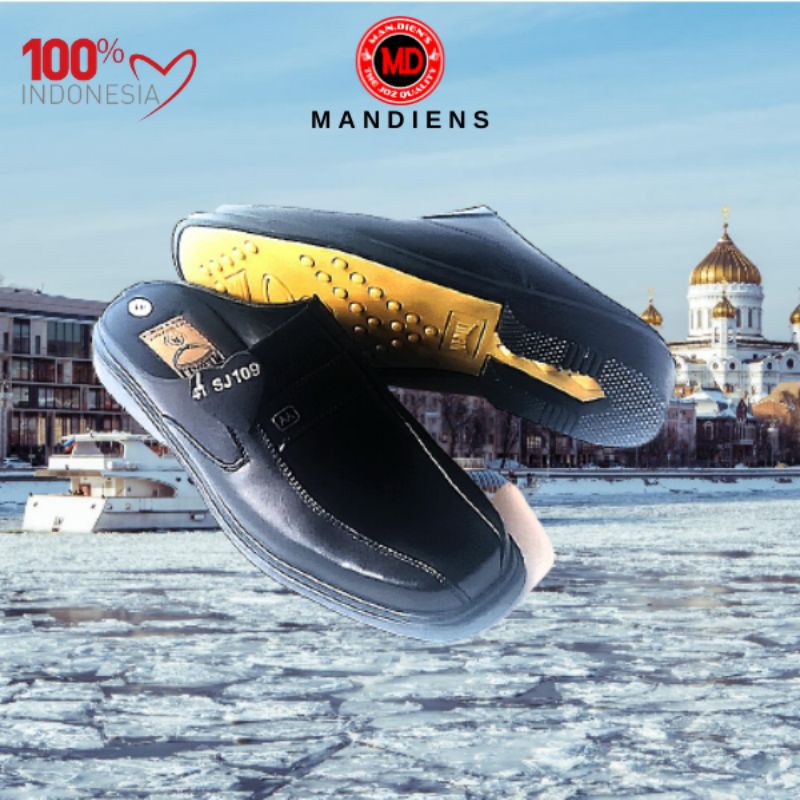 MANDIENS  SJ109 Sepatu Sendal Selop Kulit Original Medali Export Quality