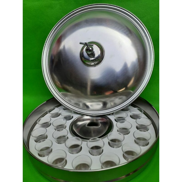 nampan perjamuan kudus stainless stell satu set