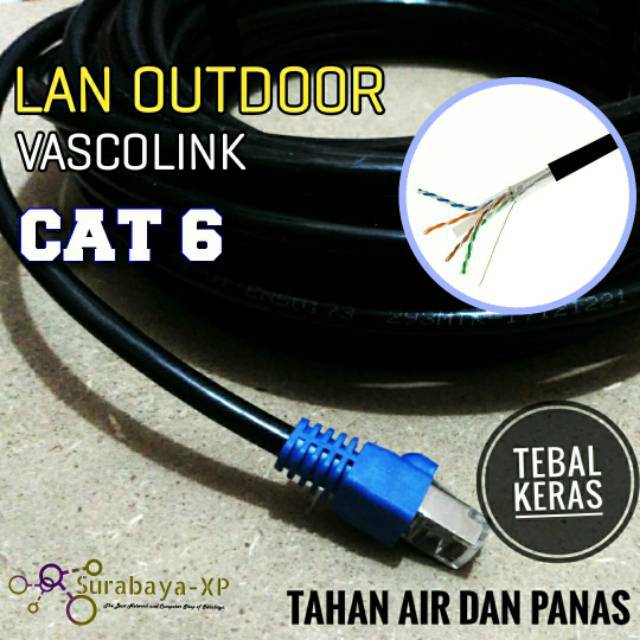 Kabel LAN 30M UTP STP FTP 30Meter 30 Meter 30Meter CAT6 Outdoor