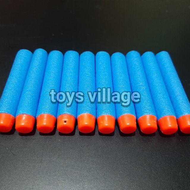 1Pcs/Biji - Peluru Nerf / Nerf Dart Bullet Foam Reffil for Zombie / Modulus N-Strike & Sejenisnya-Blue