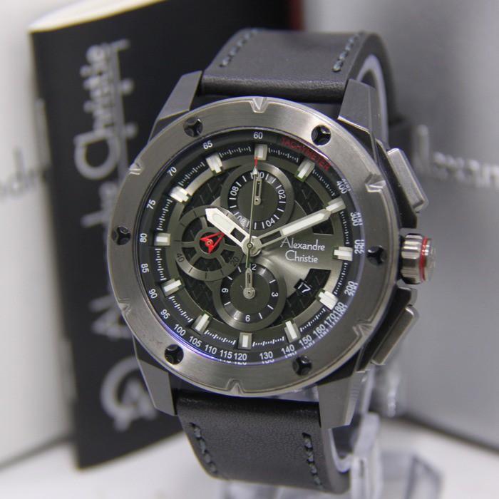 ALEXANDRE CHRISTIE 6549 PRIA ORIGINAL AC6549 AC 6549 JAM TANGAN PRIA JAM TANGAN COWOK JAM TALI KULIT
