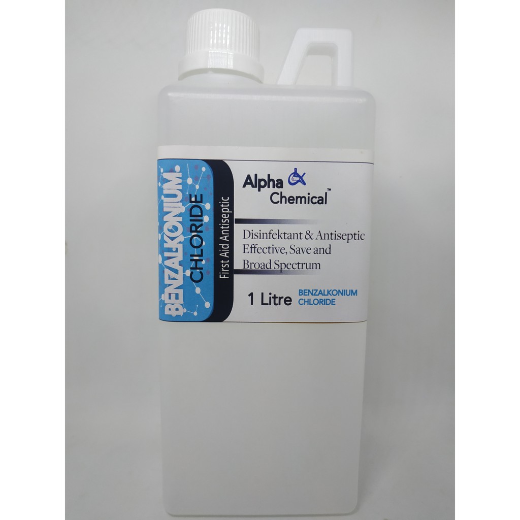 BKC benzalkonium chloride bkc 20 %/50% antiseptik, desinfektan 1 Liter