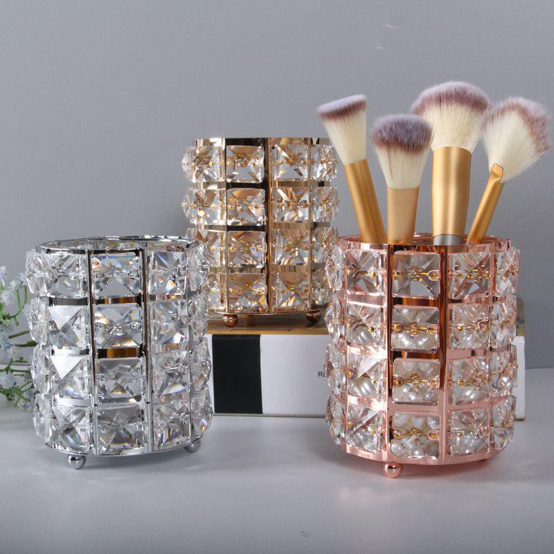 LFS-GC504 Brush Storage Tube Crystal Tempat Brush Makeup Tempat Kuas Brush Organizer Brush Holder