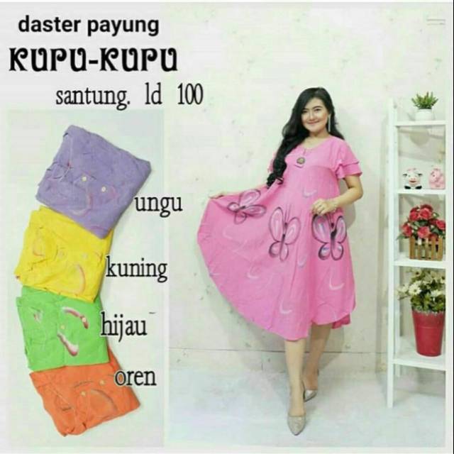 Daster payung kulu kupu