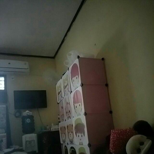 Lemari Pakaian Plastik Rak Serbaguna Susun Lemari Baju Anak 16pintu/susun/kotak