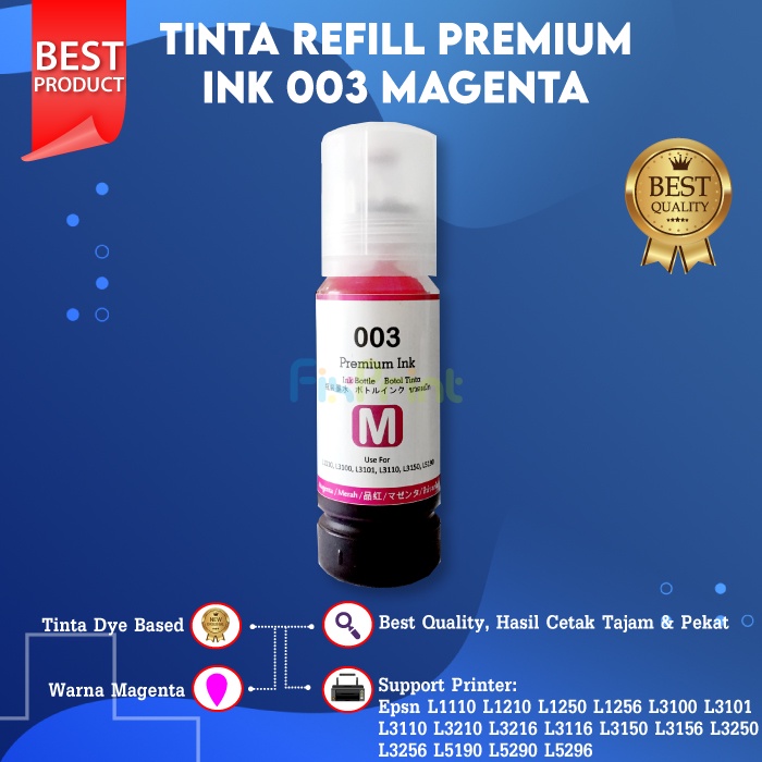 Tinta Botol 003 001 Refill Epson L1110 L1210 L3110 L3210 L3150 L4150 L4160 L5190 L6160 L6170 L6190