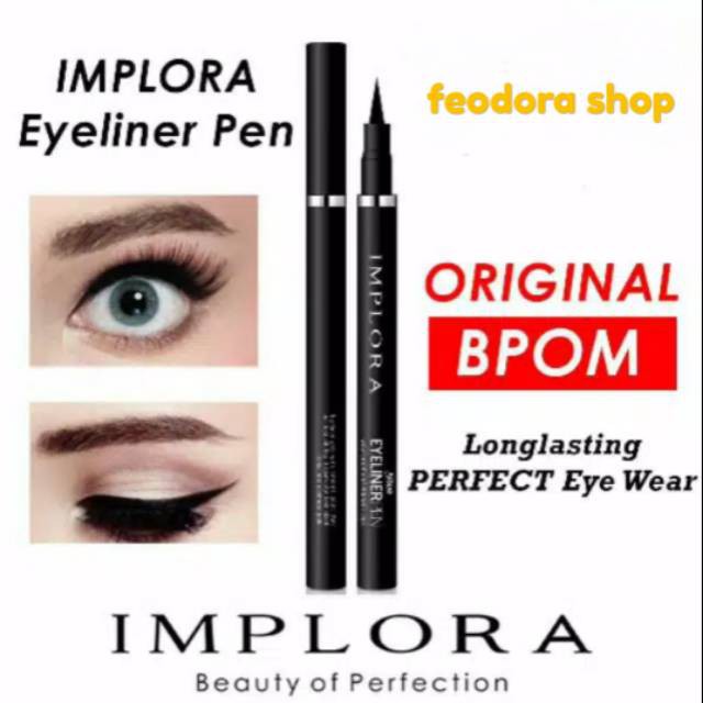 (INEED) Implora Eyeliner Pen - Eye Liner Implora Spidol (TERBARU)