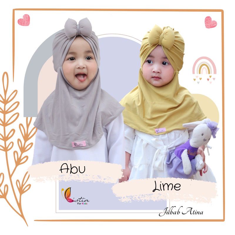 jilbab ATINA | jilbab anak perempuan 1 2 3 4 5 Th