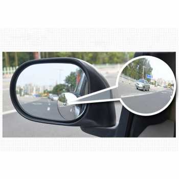 [2 PCS ] Kaca Spion Mobil Cembung Kecil Mini Wide Angle 360 Derajat / Cermin Kaca Tambahan Spion Mobil Motor Tempel Bulat Cembung Perekat Kuat Kokoh Tahan Lama / Kaca Spion Blind Spot Wide Angle Car Mirror Anti Fog Tengah Universal Aksesoris Mobil Mirorrs