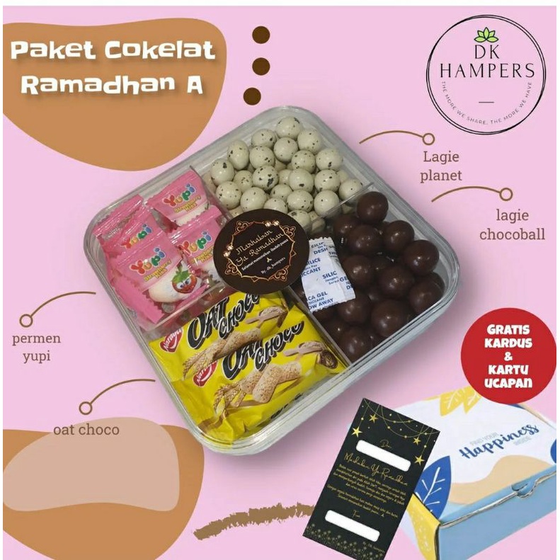 Parcel coklat lebaran A paket hampers coklat lagie hampers cokelat idul fitri coklat planet cocobal lagie pink