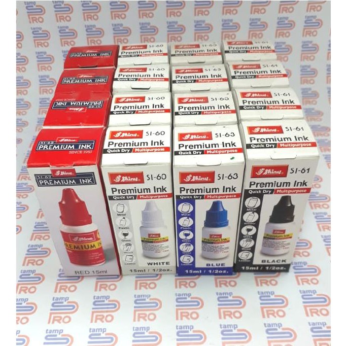 

mdn Tinta Stempel Waterproof / Tinta Permanent / Tahan Air / Tinta Anti Luntur SHINY (15ml)