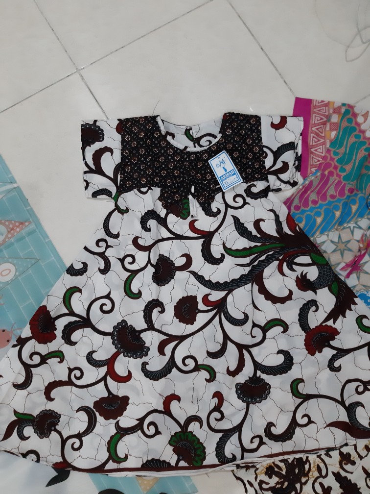 Dress Rok Batik Sogan Anak Size L Usia 6th -7,5 Th