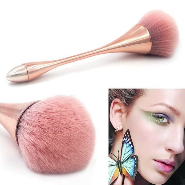 Kuas Make Up Brush Kuas Kipas Make up Blush On Foundation Wajah Bentuk Kipas Brush F082