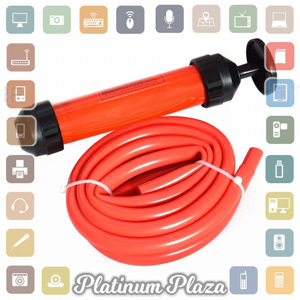 Siphon Pompa Tangan Transfer Oli Bensin Mobil Oil Extractor Sucker Pump - NC01 - Red`28IH9T-