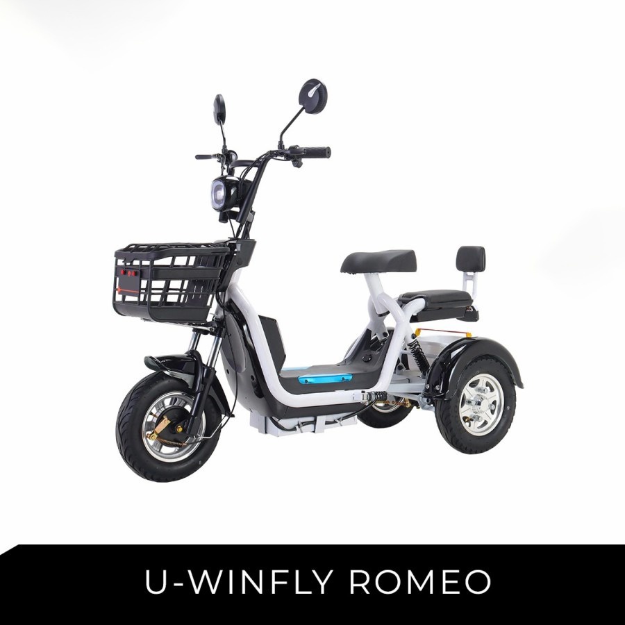 Sepeda Motor Listrik Tipe Romeo Uwinfly Roda Tiga Drum break Sistem By Uwinfly Garansi SNI-1