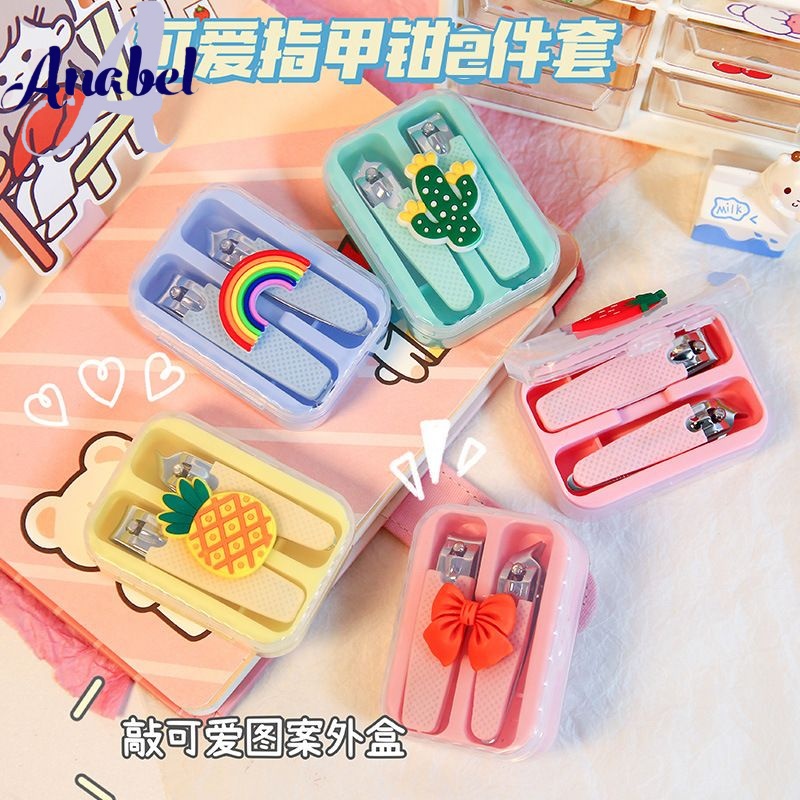 gunting kuku alat pemotong kuku 2in1 set manicure nail clipper