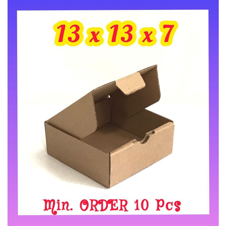 

kardus karton box pizza / diecut uk 13x13x7