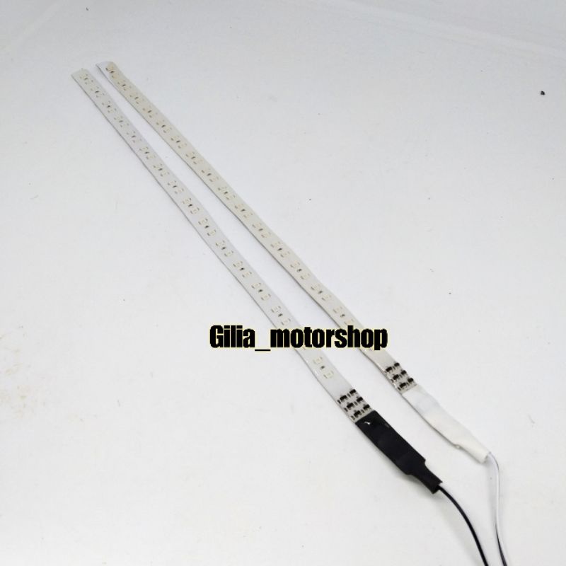 Lampu LED Strip 32Led 12V Flexsibel Running motor mobil Lampu Kolong Motor 12v 32cm