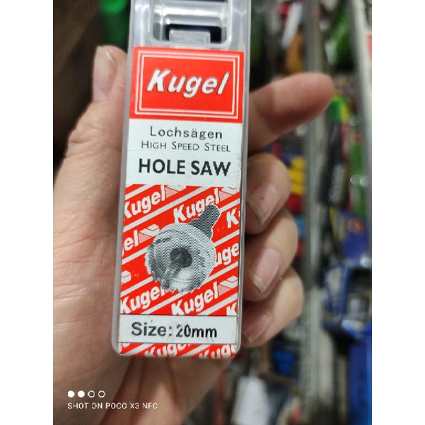 HOLE SAW BESI KUGEL HSS 20MM / MATA BOR LUBANG BESI HOLESAW KUGEL 20MM