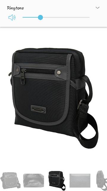 Real Polo Tas Selempang Tahan Air N8822 - Hitam